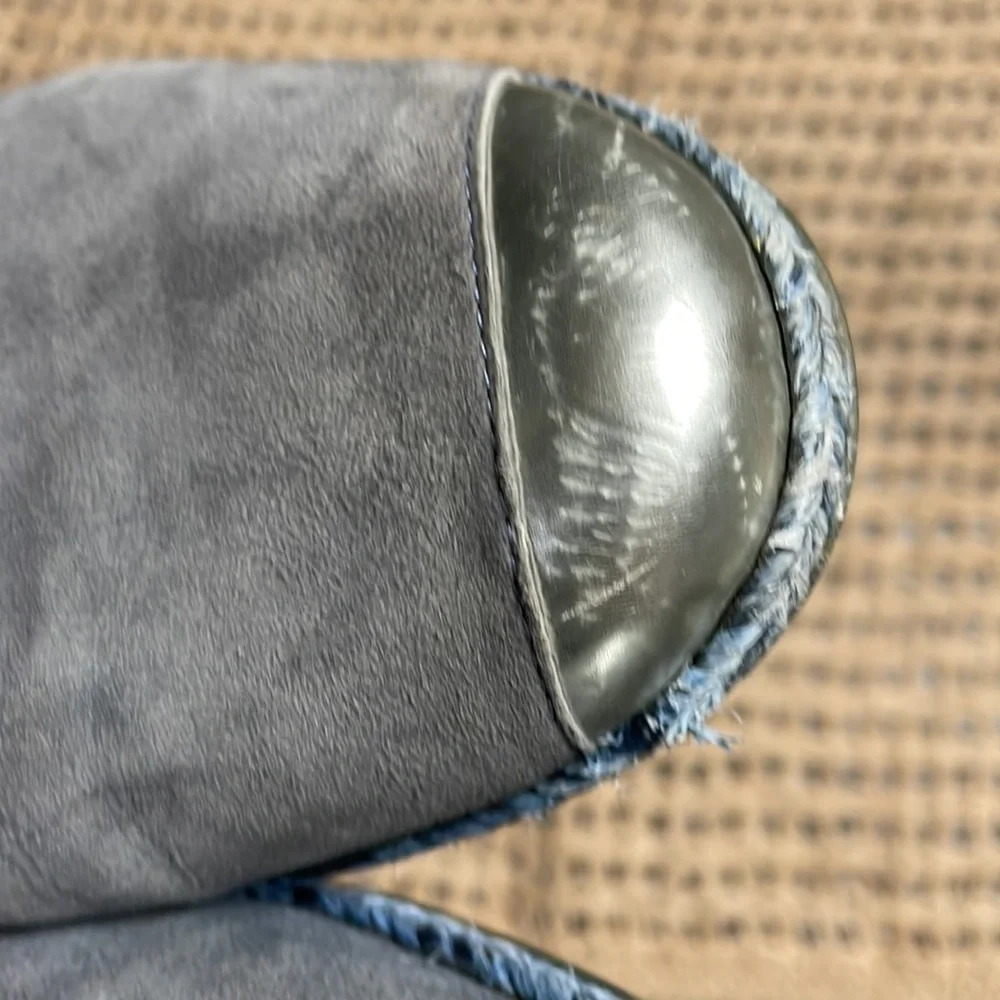 Stuart Weitzman Tipadrille Blue Jean Espadrille Mirror toe Shoes